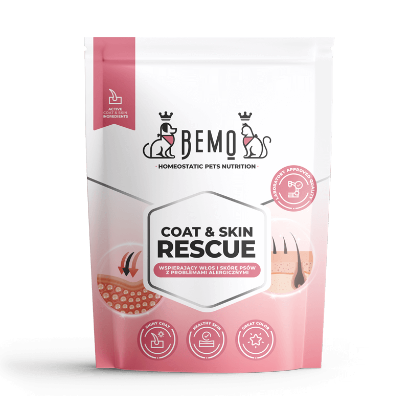DUNCHO Coat & Skin Rescue podpora kože a srsti psov s alergiami 150g