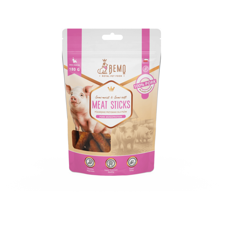 DUNCHO Meat sticks maškrty pre psov s bravčovým mäsom